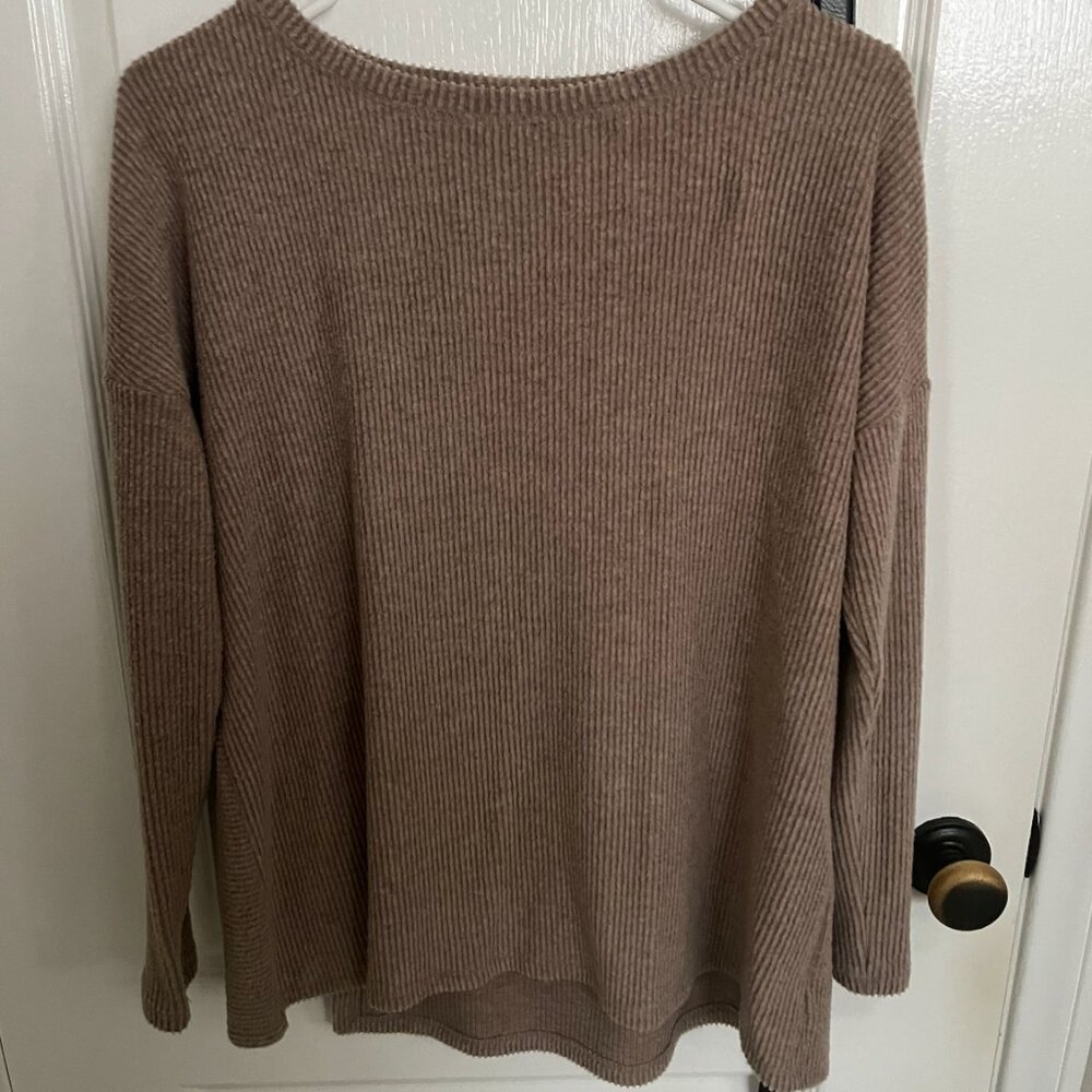 Oversized toasty brown sweater